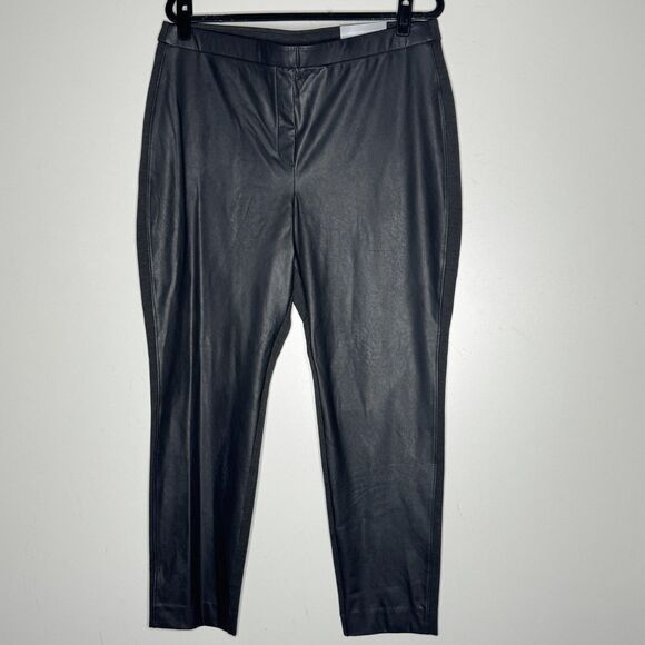 New Chico's Faux-Leather Front Ponte Pull On Leggings Women's XL 16 (Chico's 3) - Picture 9 of 9